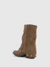 Botas com Fecho em Taupe